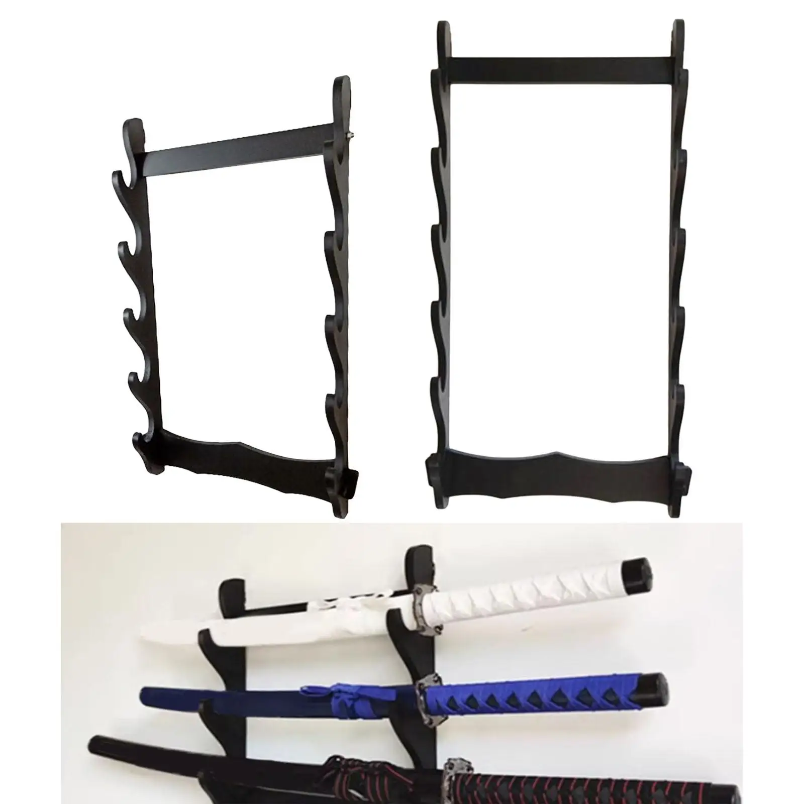 Sword Stand Display Horizontal Decoration Accessories Tanto Holder Bracket for Collection Sword Wakizashi Samurai Sword