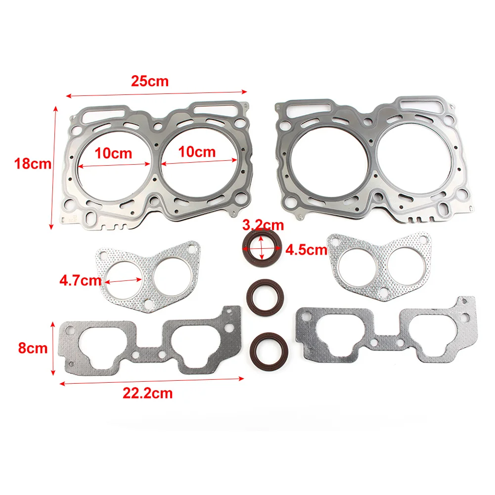 9Pcs/Set Car Head Gasket Kit For Subaru Outback Legacy Baja Impreza Forester 1044AA642 806733030 806732150 44011AC030 1403544383