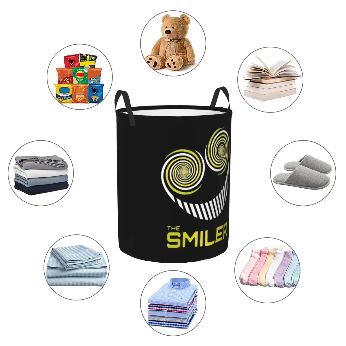The Smiler Alton Towers Merch Uk Active Foldable Laundry Baskets Dirty Clothes Sundries Storage Basket Home Organizer Hamper