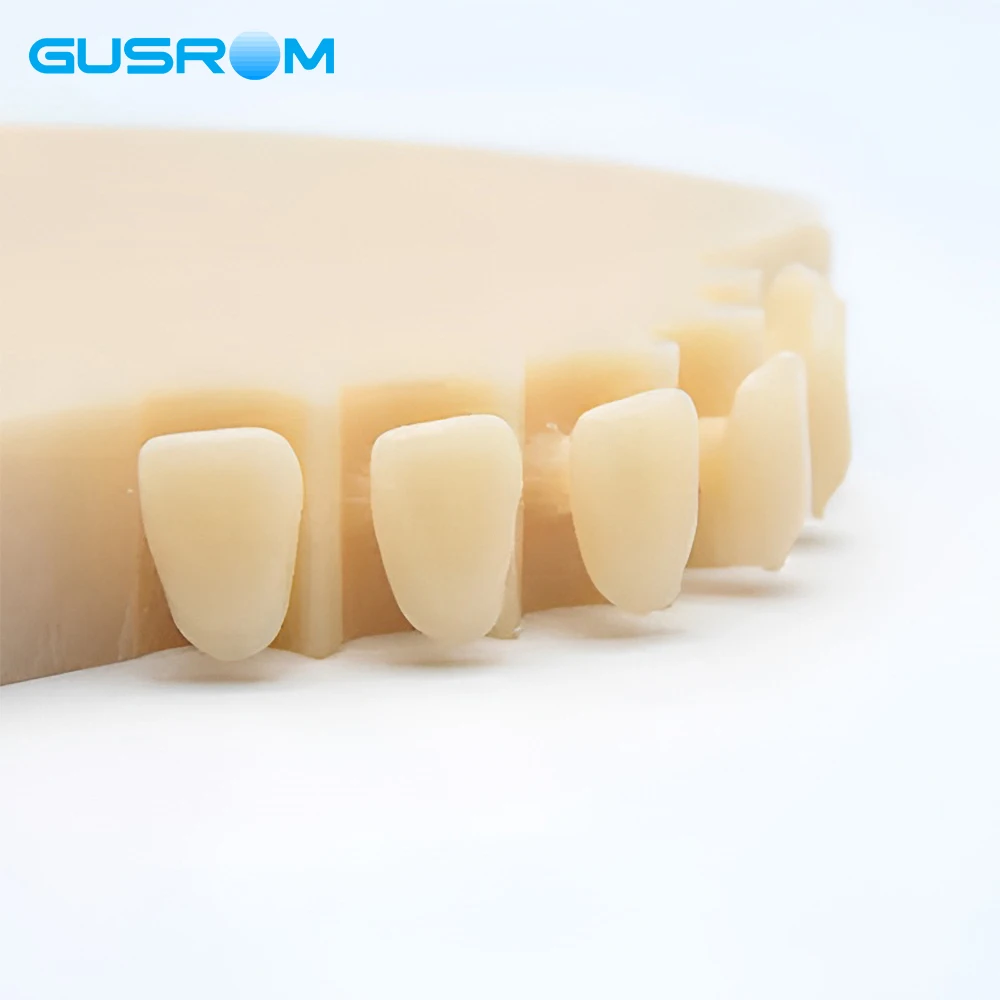 GUSROM Dental PMMA Disc 98mm Monolayer Resin Block for CAD/CAM Temporary Crown Bridge Denture Material VITA Shades