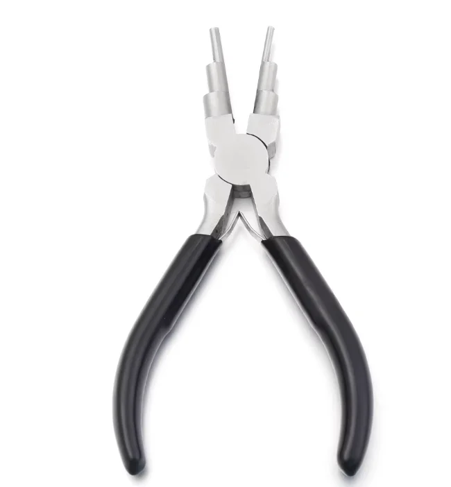 6-in-1 Jewelry Pliers Set Non-Slip Comfort Grip Iron Wire Looping Bail-Making Tool for Creating Loops And Jump Rings
