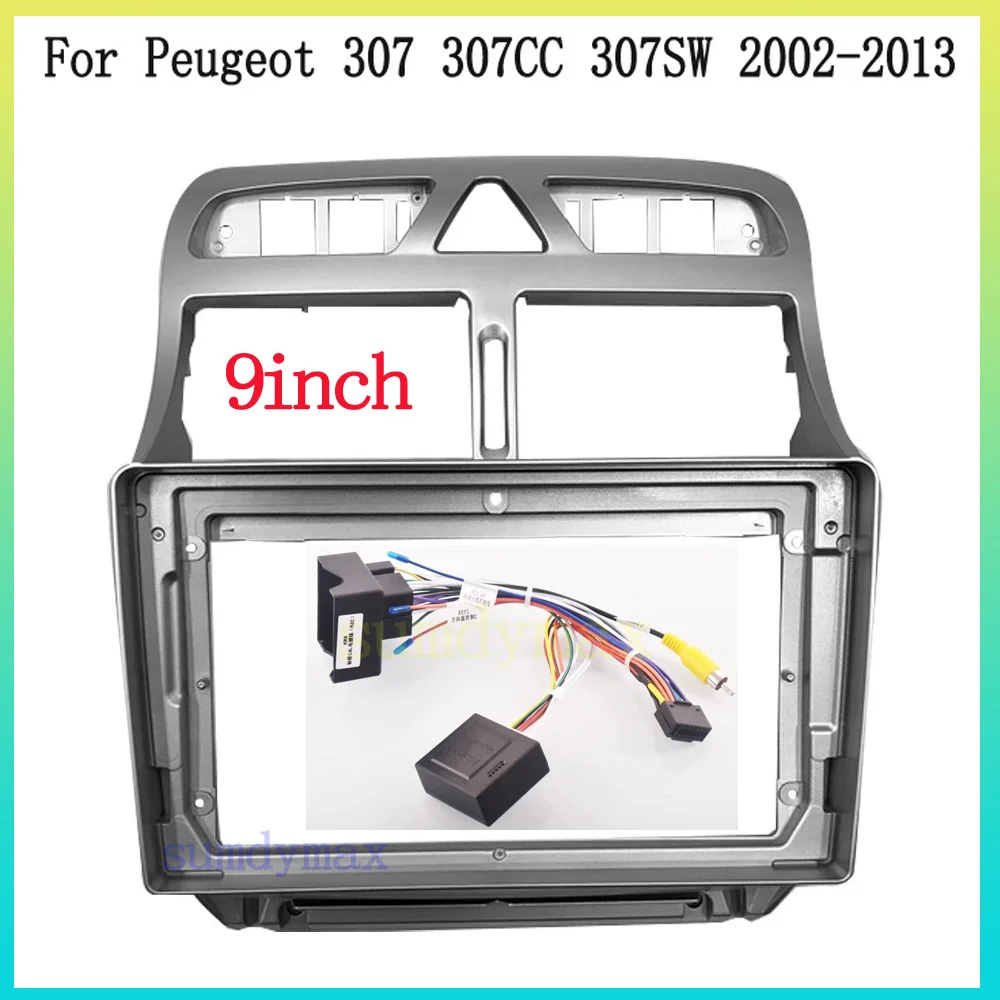 

2 Din автомобильный радиоприемник Canbus Box Decoder для Peugeot 307 307CC 307SW 2002-2013 автомобильный комплект приборной панели DVD Радио панель