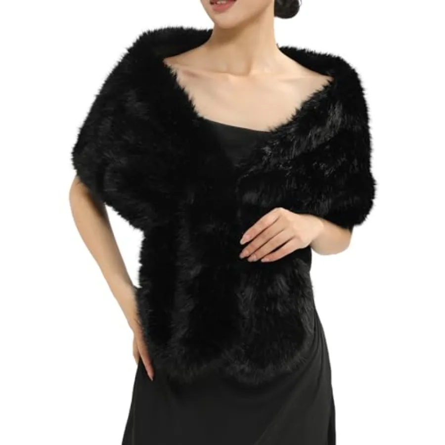 

Шарф-воротник из искусственного меха для женщин, накидка на шею для осенне-зимнего пальто или платья