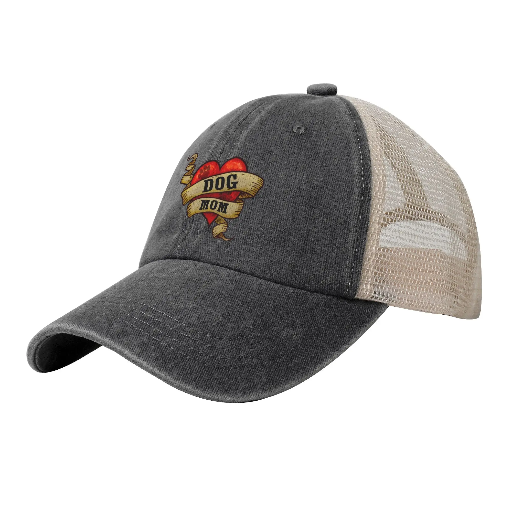 Gorras de béisbol casuales con diseño de corazón para mamá de perros, gorras de camionero de primavera, viseras de sol, gorras de tenis, skate y hip hop para mujer y hombre