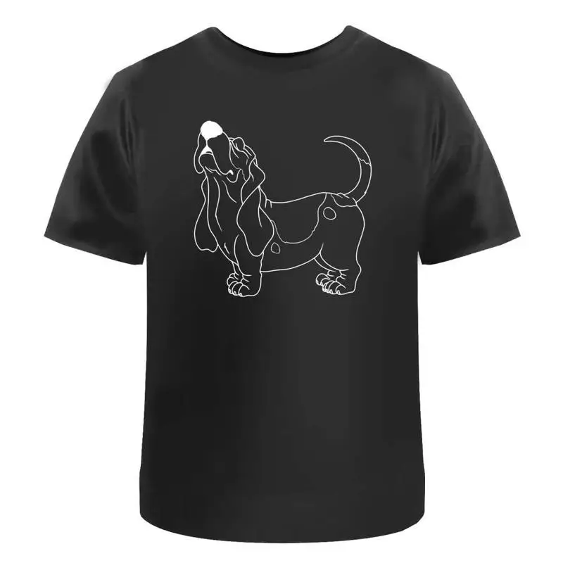 Basset Hound Howl' T Shirt 100 Cotton S Xxl Ta052667