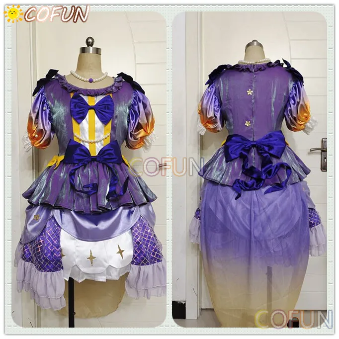 COFUN Anime Lovelive Liella Nonfiction! Kanon Keke SJ Uniform Cosplay Costume Women Gorgeous Dress Halloween Party Outfit