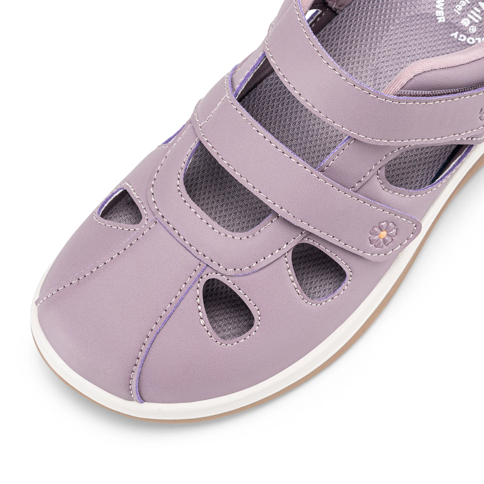 FitVille Damen Sommer-Sandalen, breite Strand-Sandalen, bequeme Diabetiker-Schuhe für Damen, Fußstütze, Slipper für geschwollene Füße – Detail 12