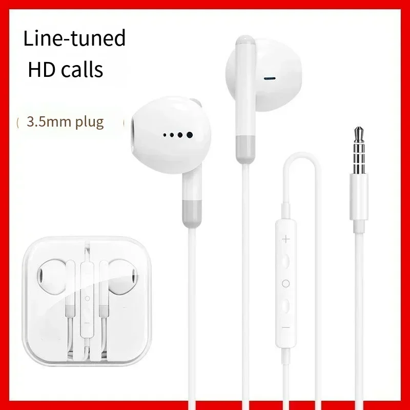 New Practical Type C Wired Earbuds High-Quality Sound Compact And Portable White Color Sturdy And Long-lasting