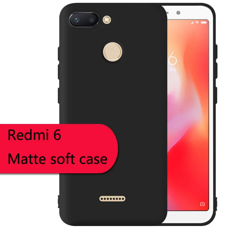 Per Xiaomi Redmi 6 6A Custodia Xiaomi Redmi 6 6A Custodie per telefono in silicone TPU opaco da 5,45 pollici
