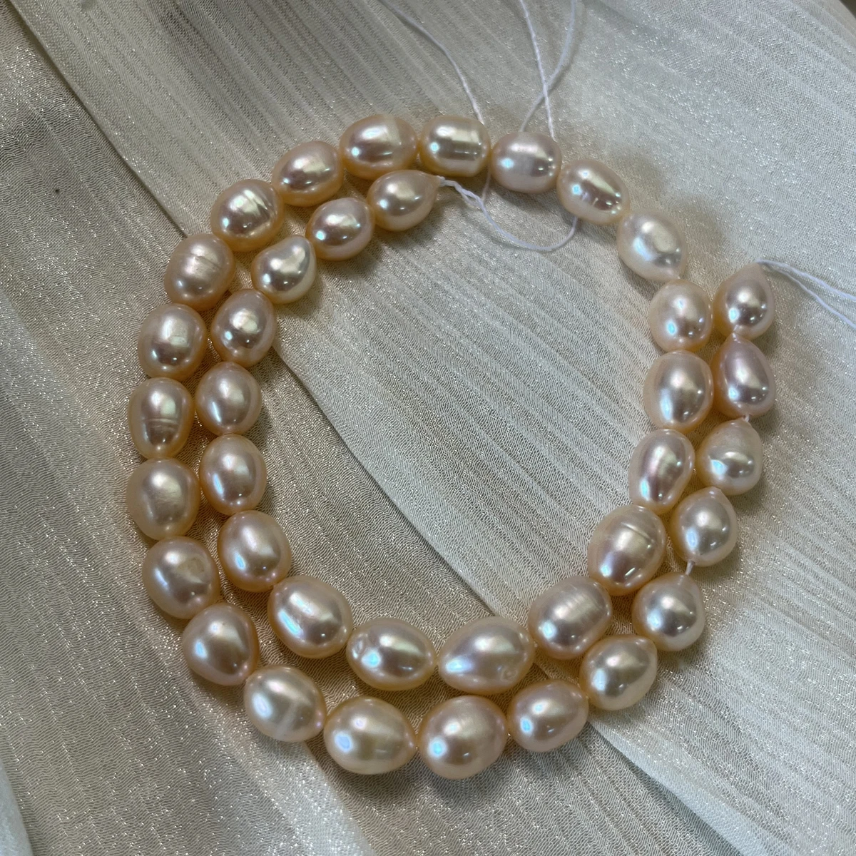 

7-8mm AAA Natural Freshwater Pearl Rice Bead Strong Light for DIY Women Men Necklace Bracelets Jewelry Making Accessories