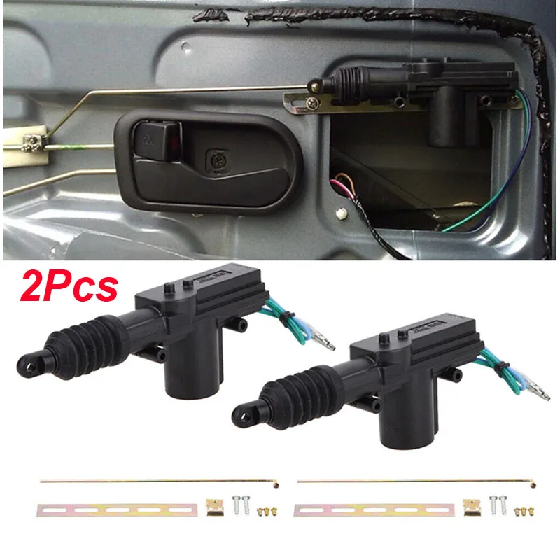 

2PCS Universal 2 Wires 12V Car Auto Motor Heavy Duty Power Door Lock Actuator Universal Car Accessories