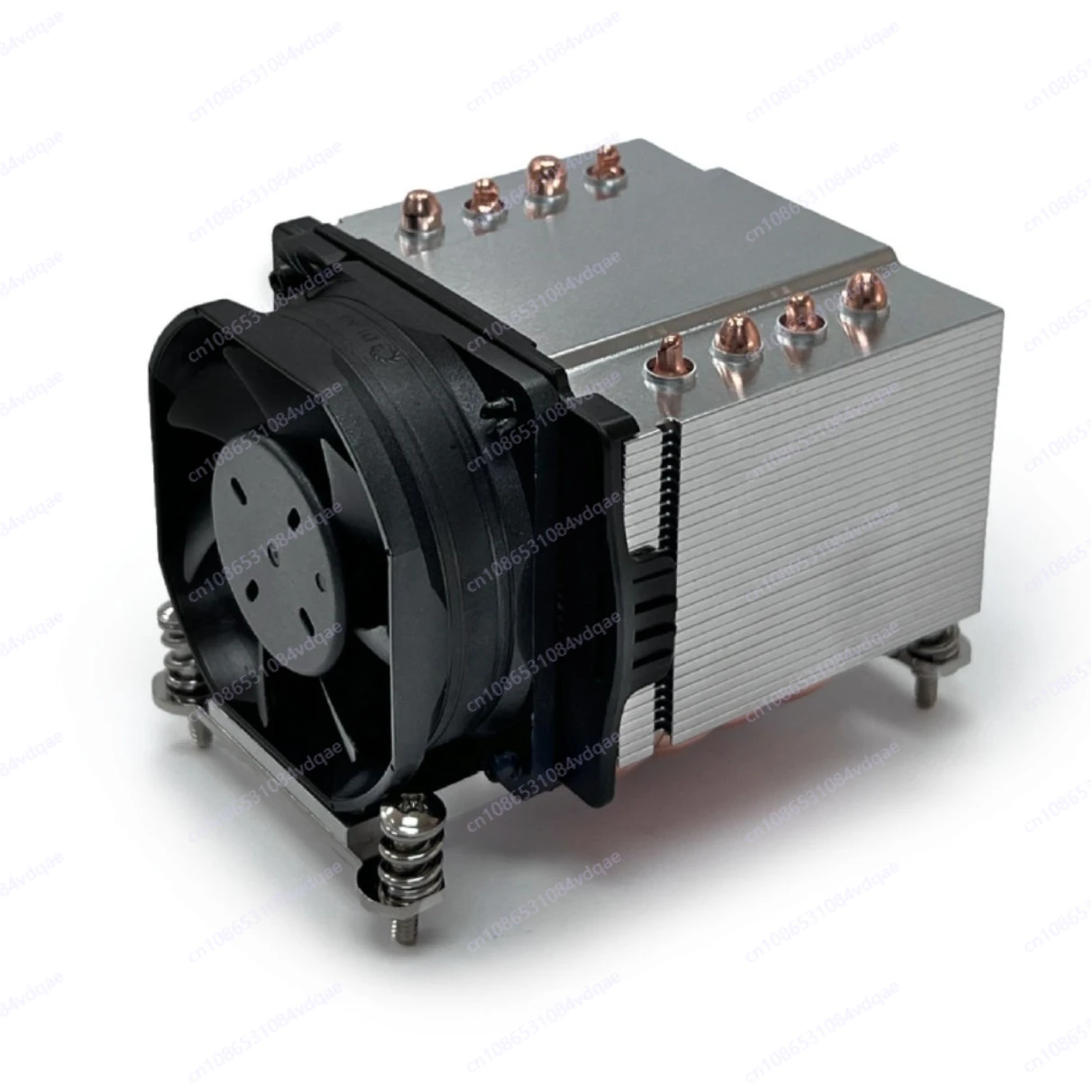 2U Server CPU Cooler with Heat Pipes, Supports AM4/AM5, High Static Pressure Fan