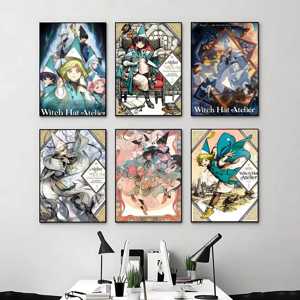 Anime Witch Hat Atelier Poster Posters Anime Room Decor Decoration Movie Backpack Wall Interior Music Wall Art
