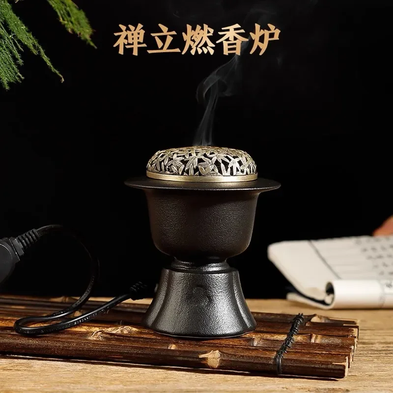 Song Style Electric Incense Burner High Temperature Adjustable Retro Household Agarwood Essential Oil Diffuser Advanced Sense