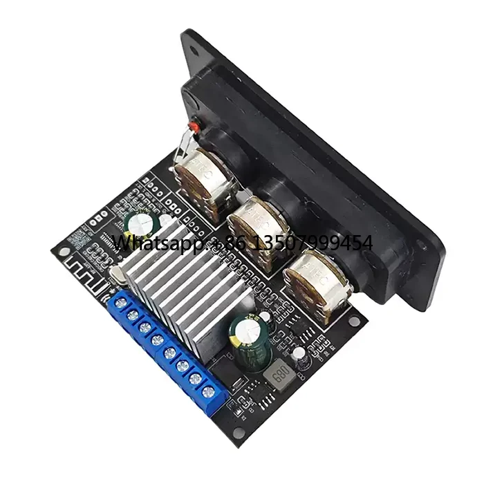 

300W High-Power Hi-Fi 2.1 Channel Subwoofer Bluetooth Car Amplifier Board, 2*75W+150W, DC 12-32V