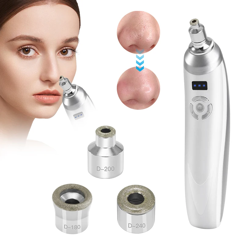 Protable Diamond Microdermabrasion Machine Handheld Blackhead Removal Facial Cleaning Skin Care Beauty Device for Acne Scars