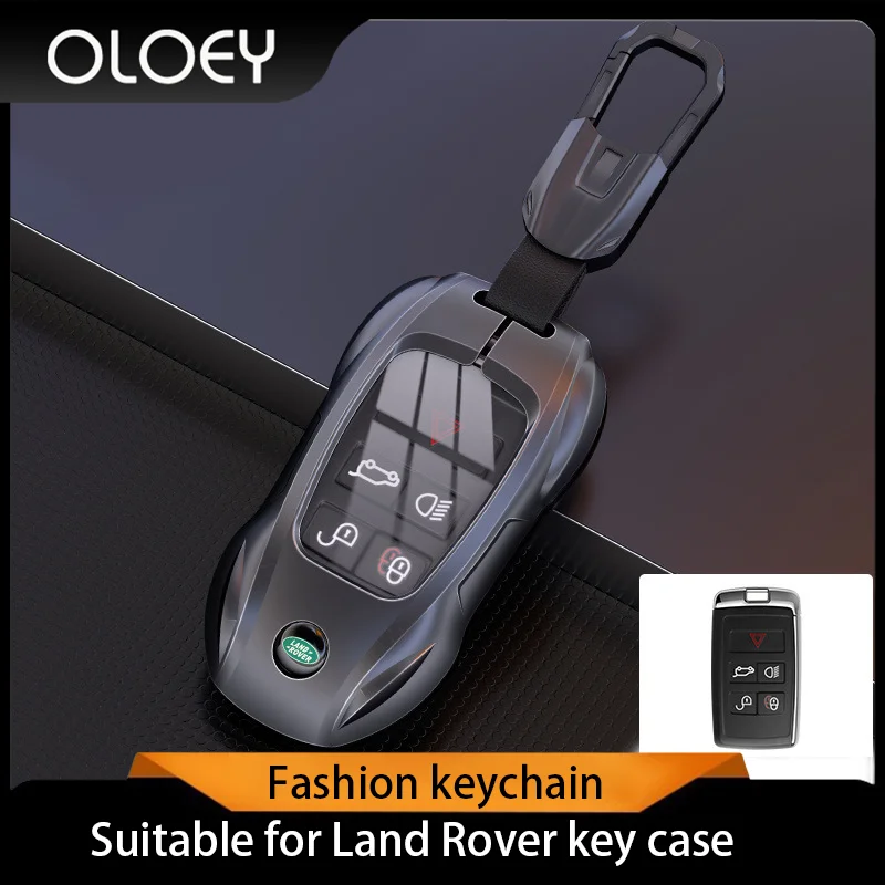 

Zinc Alloy Sports Car for Land Rover Range Rover Sport Evoque Discovery 4 LR2 Smart Remote Car Key Case Cover Fob Accessories