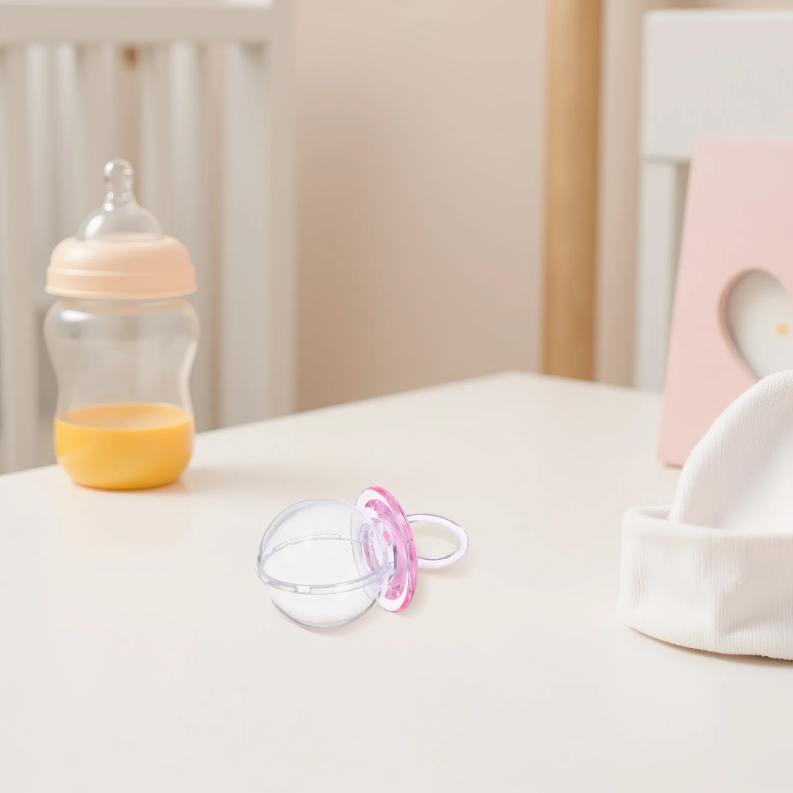 

24Pcs Transparent Baby Pacifier Box Clear Candy Containers for Baby Showers Baptisms First Birthdays Favors Clear Boxes