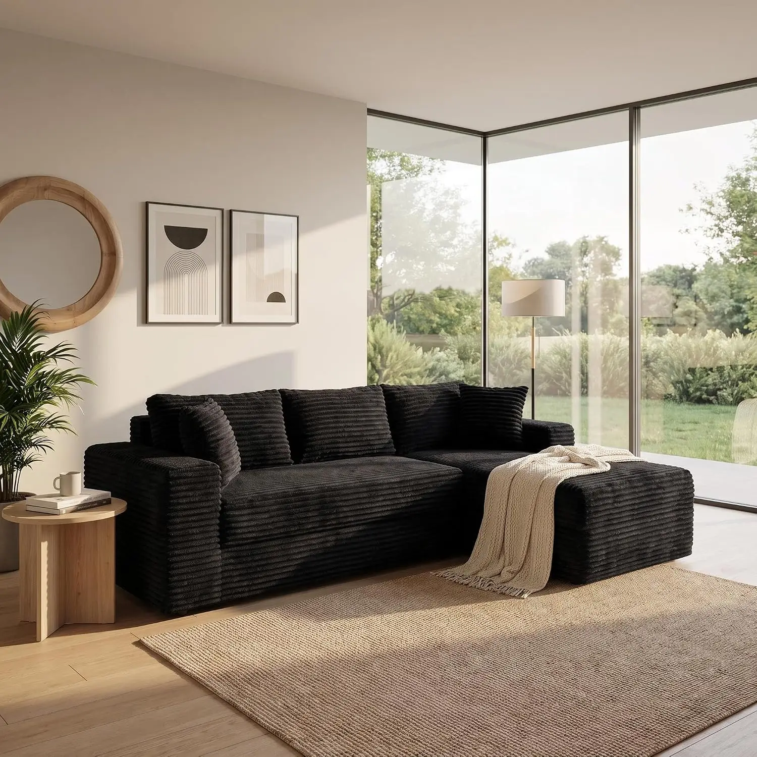 Modular Sectional Sofa, Reversible Chaise Cloud Couch, Living Room Furniture, Customized