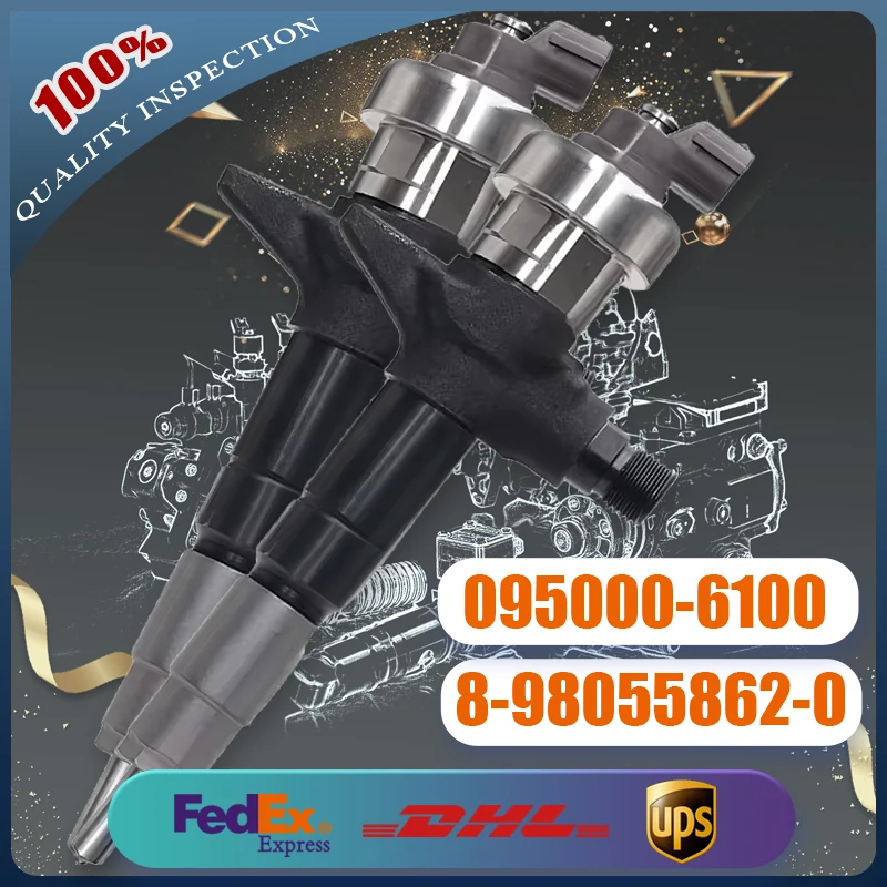 

Diesel Common Rail Injector 095000-6100 8-98055862-0 for Isuzu D-MAX N SERIES Engine 4JJ1