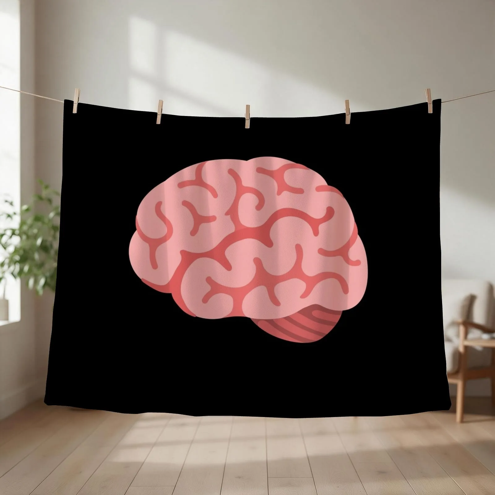 Brain Gift Throw Blanket Polar Summer Beddings Soft Big valentine gift ideas Blankets
