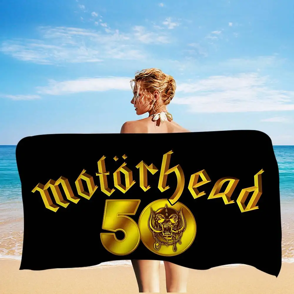 Rock Band Flag Creative Pattern MotorheadS Big Microfiber Beach Towels Quick Dry Towel Sand Beach Towels Pool Towel for Travel