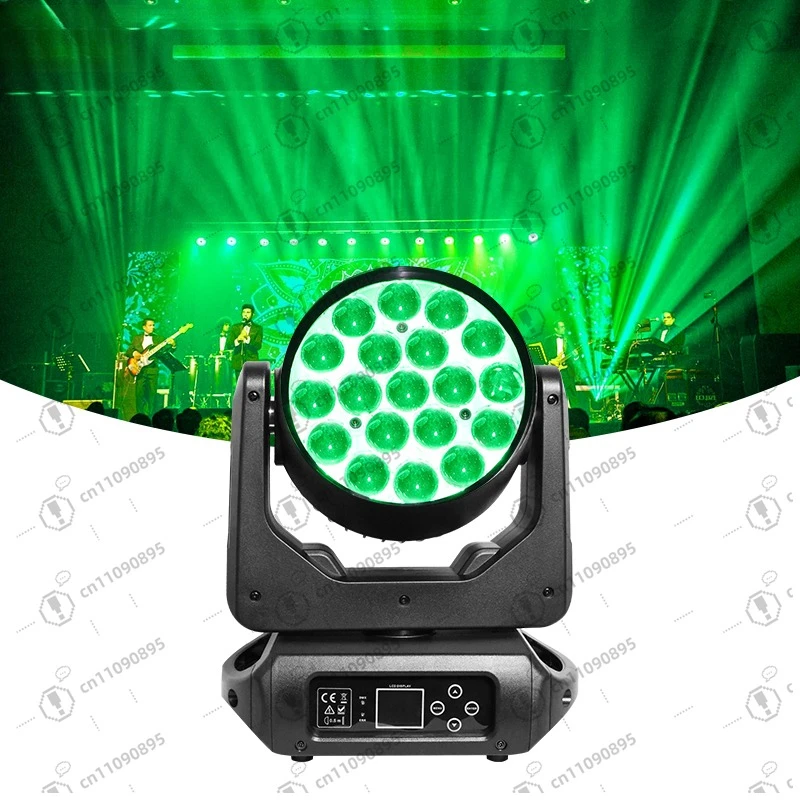 

Stage Mobile Head Wash Light 19 Pcs 15w Zoom LED Rgbw 4 in 1