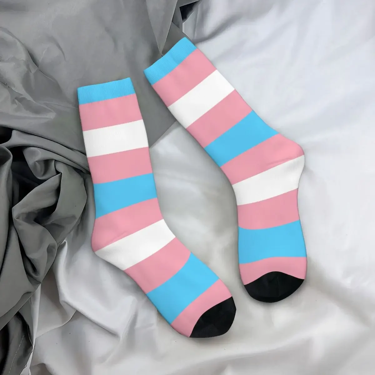 Happy Funny Men's Socks Novelty Transgender Flag Lgbt Pride Sock Boho Rainbow Yaoi Sport Women Sock Spring Summer Autumn Winter