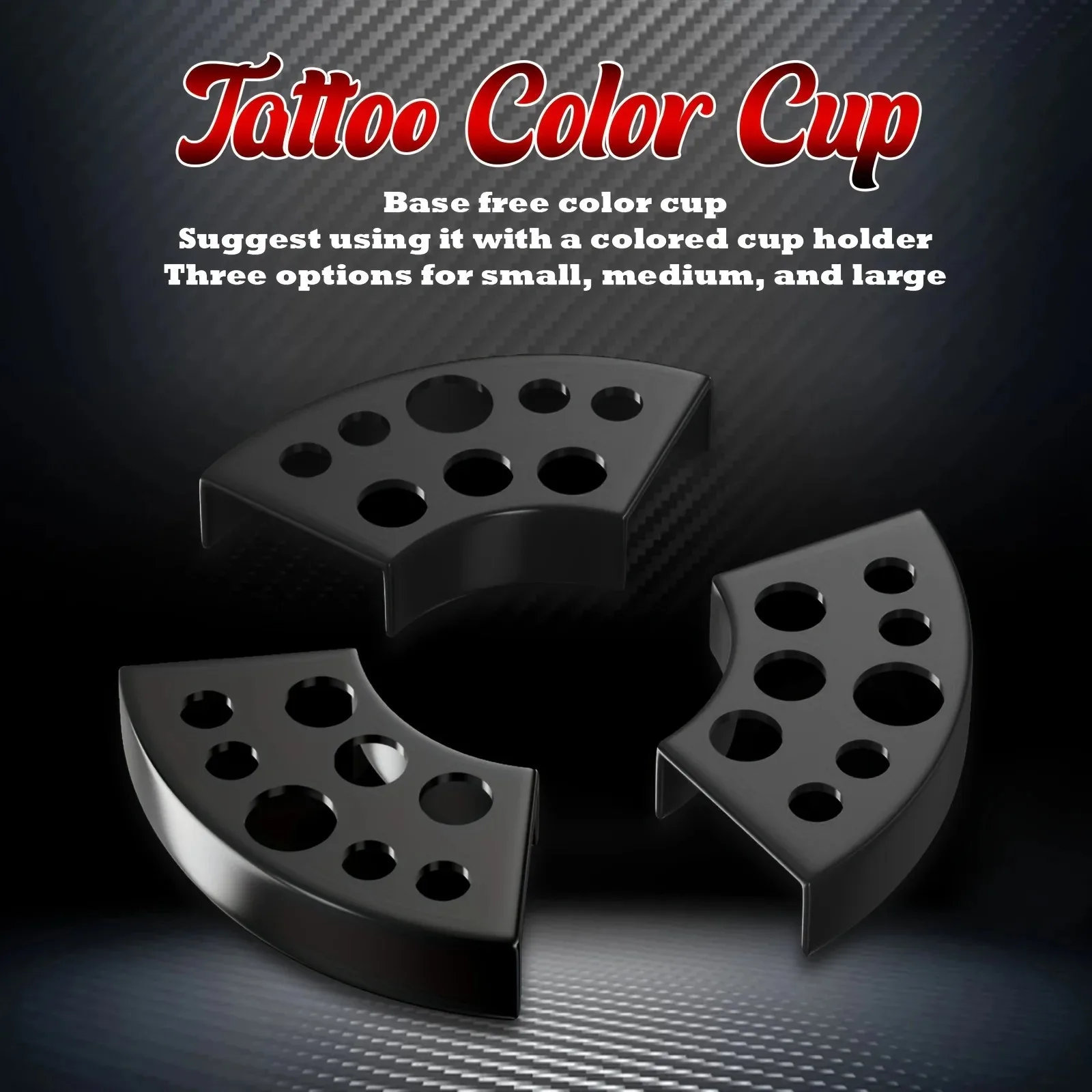 Soporte para vaso para tinta de tatuaje de acero inoxidable/plástico, 7 agujeros/8 agujeros, accesorios para tatuaje, Material de Color artístico, 1 Uds.