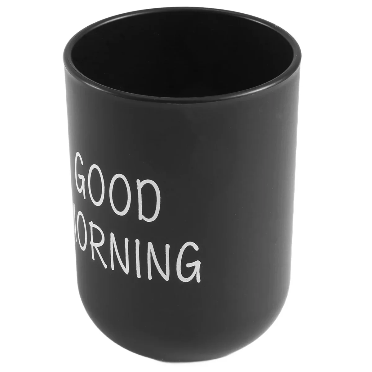 Hogar baño cepillo de dientes soporte para pasta de dientes redondo lavado taza de dientes Pp vaso para beber taza de dientes viaje Camping negro E