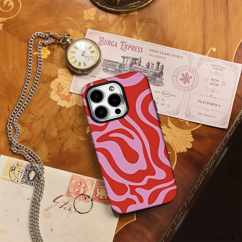 Etui na telefon Red Water Splash do iPhone'a 16 15 14 13 12 11 X XS XR XSMAX 7 8 Pro Max Plus Dwuwarstwowa tylna obudowa