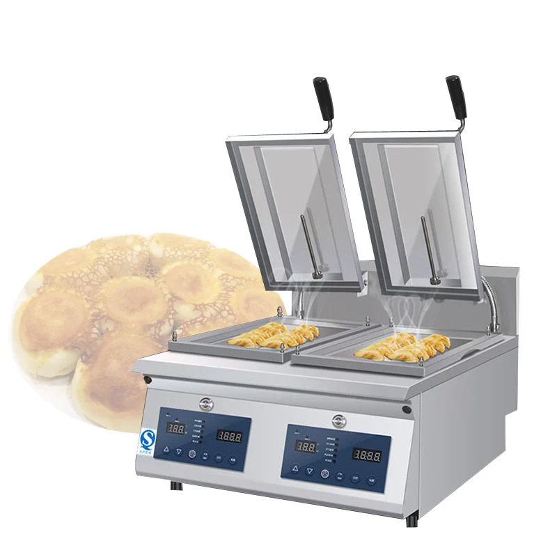 Desktop Fried Buns Stove  Electric Pancake Maker Commercial Fried Dumplings Stove Pancake Machine Energy-saving Frying Stove