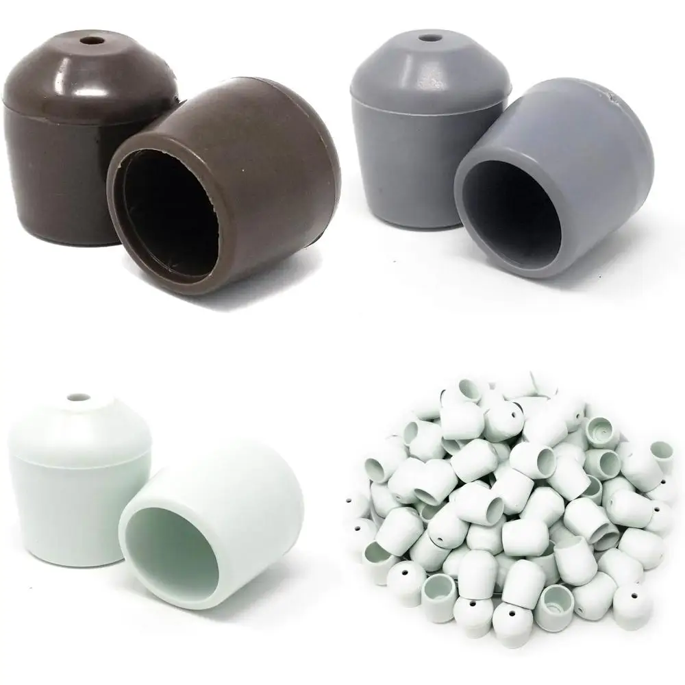 

100 штук защитных серых пластиковых накладок на ножки стульев диаметром 3/4 дюйма для аренды на мероприятиях