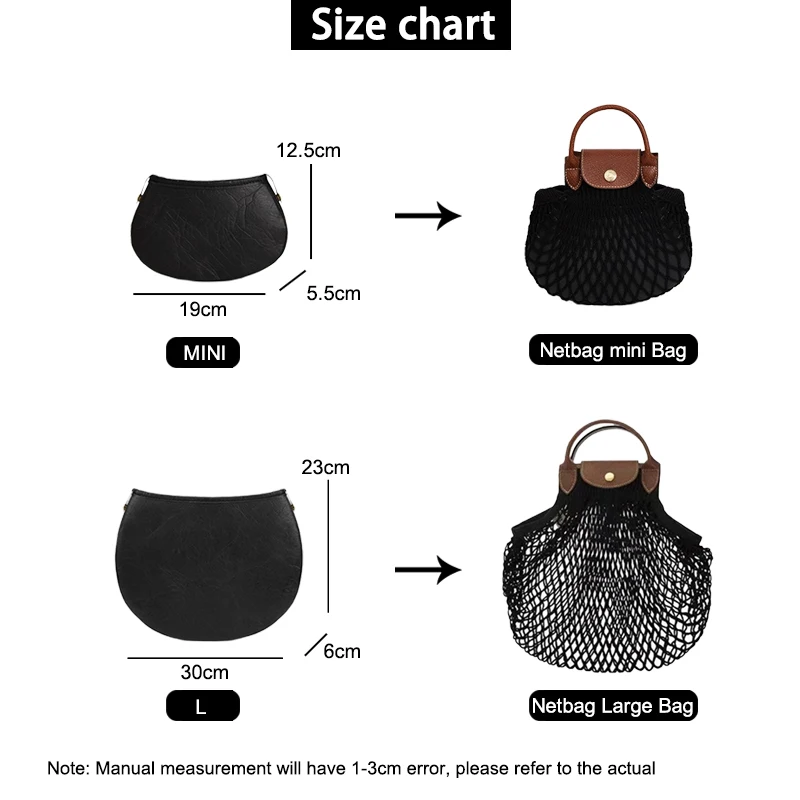 EverToner for L-ngcoamp Net Bag inner lining Handbag organizer Microfiber paper Insert Bag capacity waterproof bag accessory