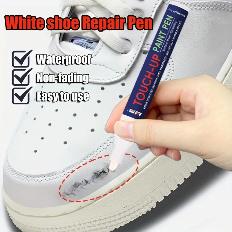 KJM Shoe Repair Paint Pen: Waterproof Non-Fading, Precise Tip, Easy to Use, Restores Color for Shoes/Vinyl/Car Seats/Furniture