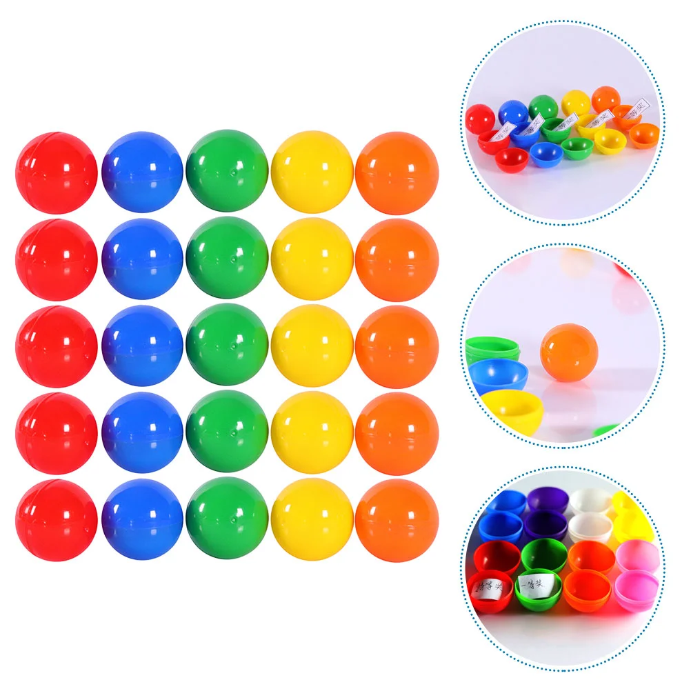 50 Pcs Lottery Ball Multi-functional Raffle Balls for Toy Openable Plastic Props