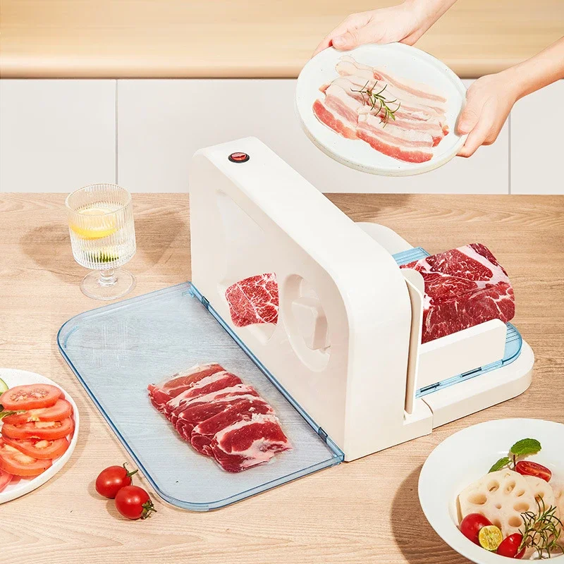 Electric Lamb and Beef Roll Slicer Small Frozen Meat Slicer Household Meat Slicer and Cutting Tool Cooking Accessories