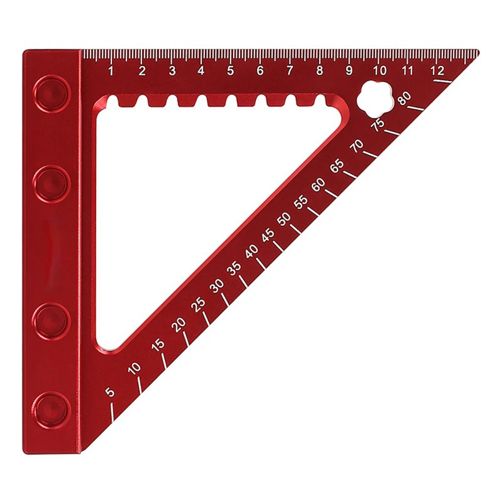 

Triangle Ruler Aluminum Alloy Woodworking Triangle Ruler Accurate Measurements Accurate Measurements Portable And Convenient