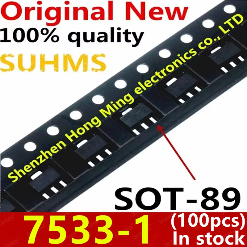 (100 pezzi)100% nuovo HT7533 HT7533-1 7533-1 7533 per regolatore driver alto sot-89
