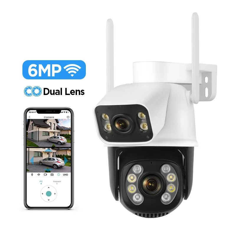 

Smart Library Original Factory Auto Tracking Security Network Ptz Dual Lens Wifi Security Ip Icsee Ptz Dome