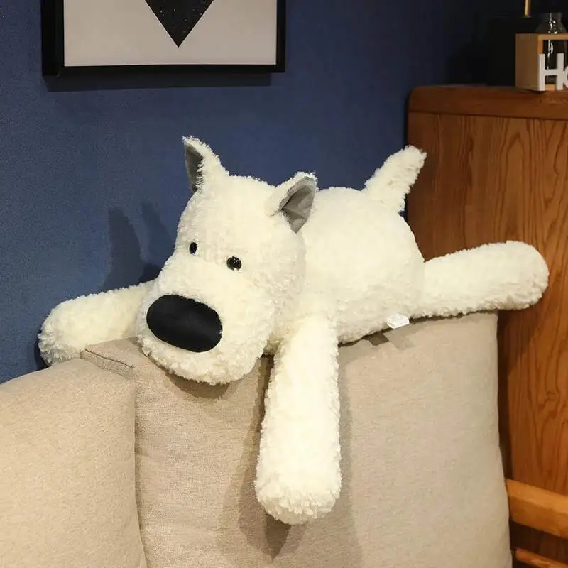 

Cute West Highland Terrier Pillow Toy Sleeping Companion Doll Female Teaching Model Plush Fabric Dog Doll Healing Series