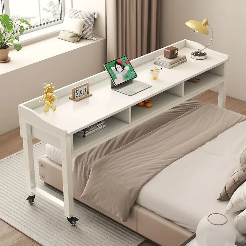 

Cross bed table with drawers Lazy bed Computer table Writing desk Long strip against the wall Household desk Mobile bedside