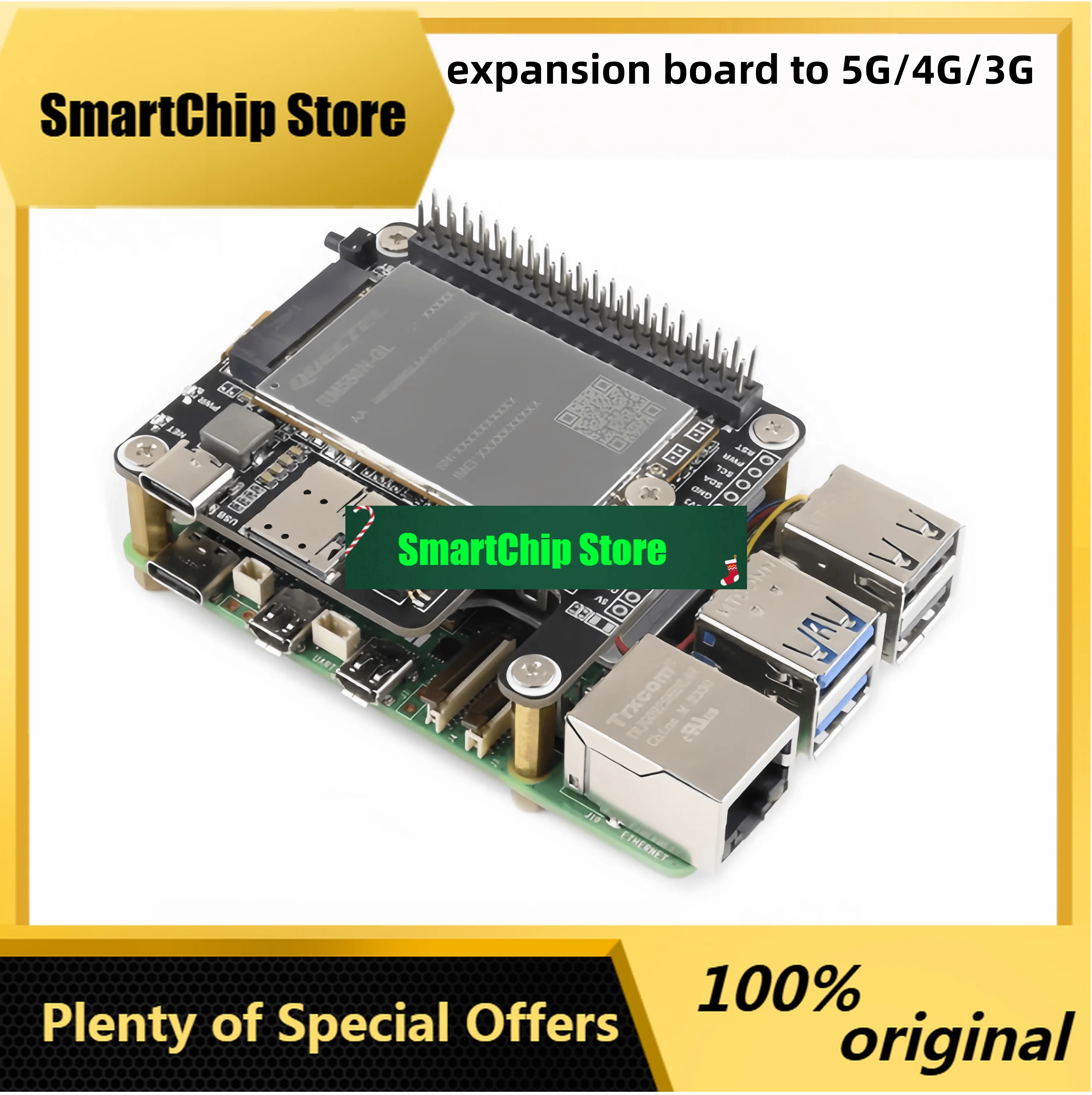 SmCp5 PCIe Expansion Board To M.2 5G/4G/3G Including RM530N-GL