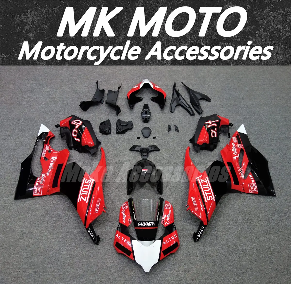 

Fairings Kit Fit For Panigale v2 2020 2021 2022 2023 2024 Bodywork Set Abs High Quality Injection Red Black White