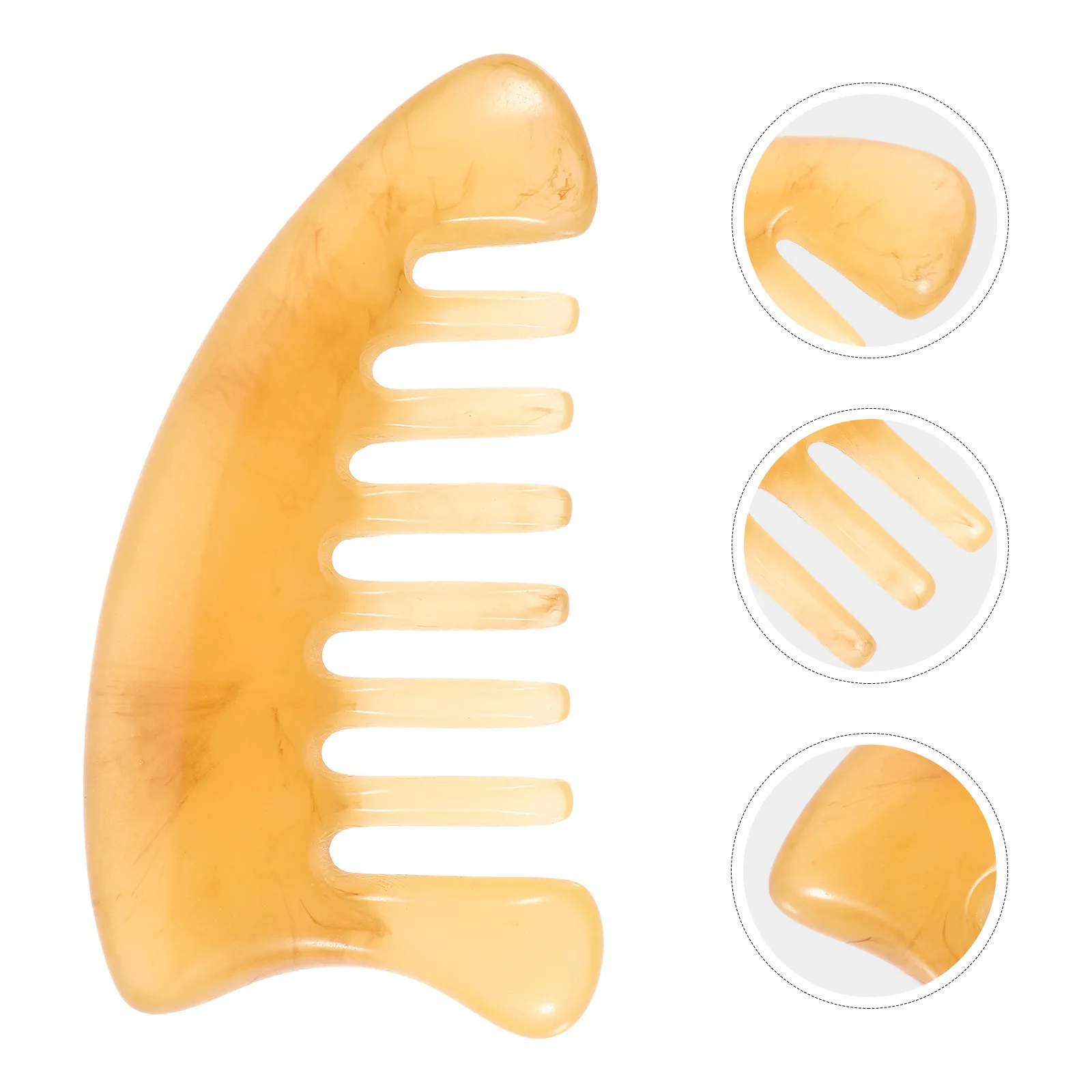 

Premium Resin Massage Comb Anti-Static Scalp Stimulator Blood Circulation Oil Balance Hair Care Tool Wide Tooth Durable