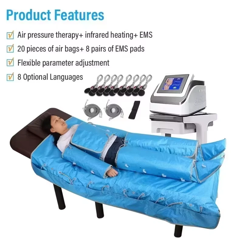 

3 in 1 lymphatic drainage machine far infrared air pressure therapy body massage lymphatic drainage machine 2025-DGT1