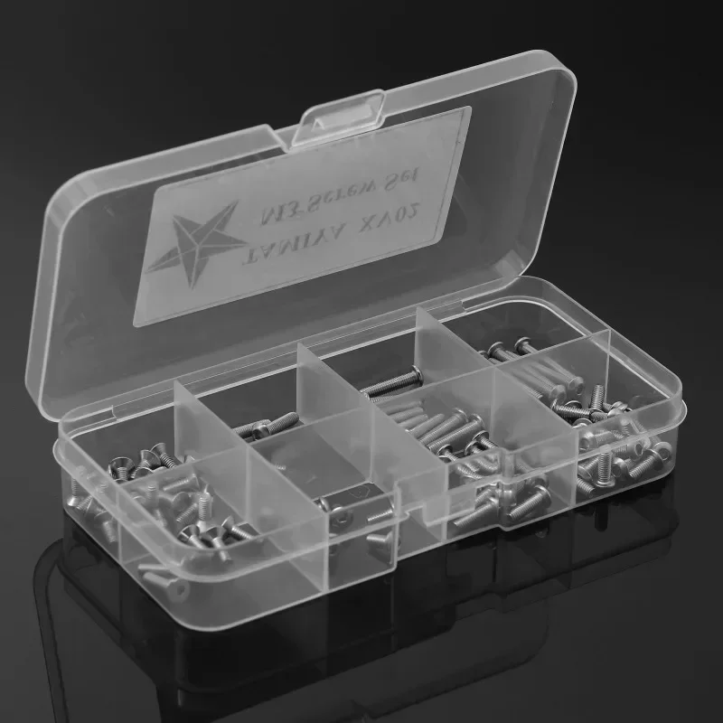 Edelstahl M3 Innensechskantschraube Flachrundkopf für TAMIYA XV-02 1/10 RC Auto