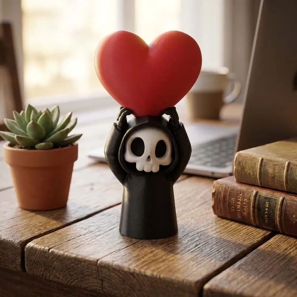 Miniature Skeleton Keychain Black Creative Halloween Pendant Lightweight Detailed 3D Printed Statue Holiday Gift