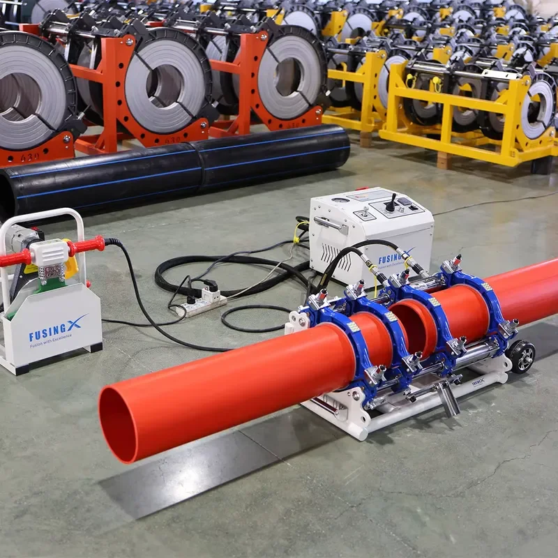 Fusing X New Hydraulic Butt Fusion Welding Machine for HDPE Pipes 220V 5.05kW 63-200mm