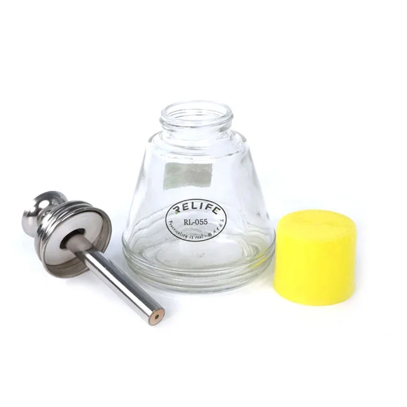 Imprensa tipo líquido garrafa relife RL-055 para solderresist à prova de respingo à prova vazamento de cobre núcleo empurrar o distribuidor de vidro da solução